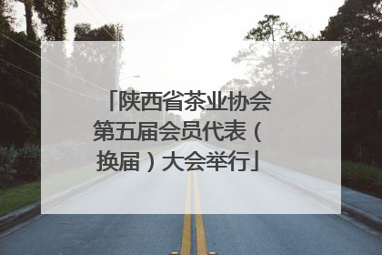 陕西省茶业协会第五届会员代表（换届）大会举行