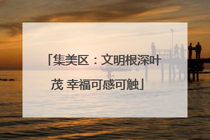 集美区：文明根深叶茂 幸福可感可触