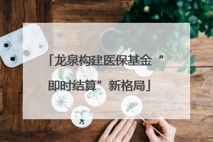 龙泉构建医保基金“即时结算”新格局