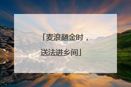 麦浪翻金时，送法进乡间
