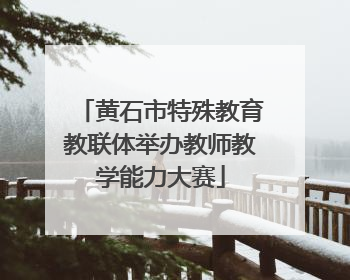 黄石市特殊教育教联体举办教师教学能力大赛