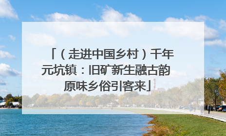 （走进中国乡村）千年元坑镇：旧矿新生融古韵 原味乡俗引客来