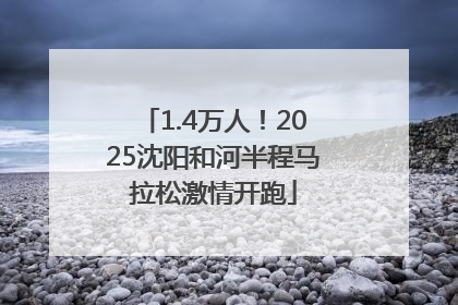 1.4万人！2025沈阳和河半程马拉松激情开跑