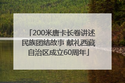 200米唐卡长卷讲述民族团结故事 献礼西藏自治区成立60周年