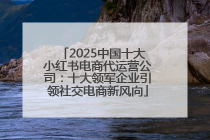 2025中国十大小红书电商代运营公司：十大领军企业引领社交电商新风向