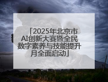 2025年北京市AI创新大赛暨全民数字素养与技能提升月全面启动