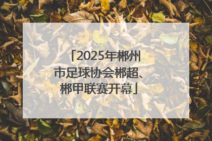 2025年郴州市足球协会郴超、郴甲联赛开幕