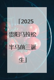 2025贵阳马拉松半马前三诞生