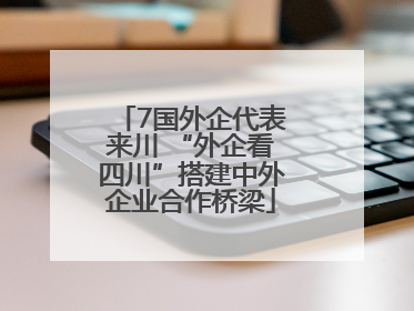 7国外企代表来川 “外企看四川”搭建中外企业合作桥梁