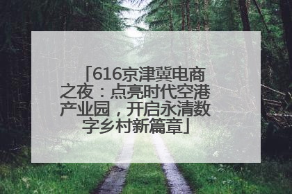 616京津冀电商之夜：点亮时代空港产业园，开启永清数字乡村新篇章